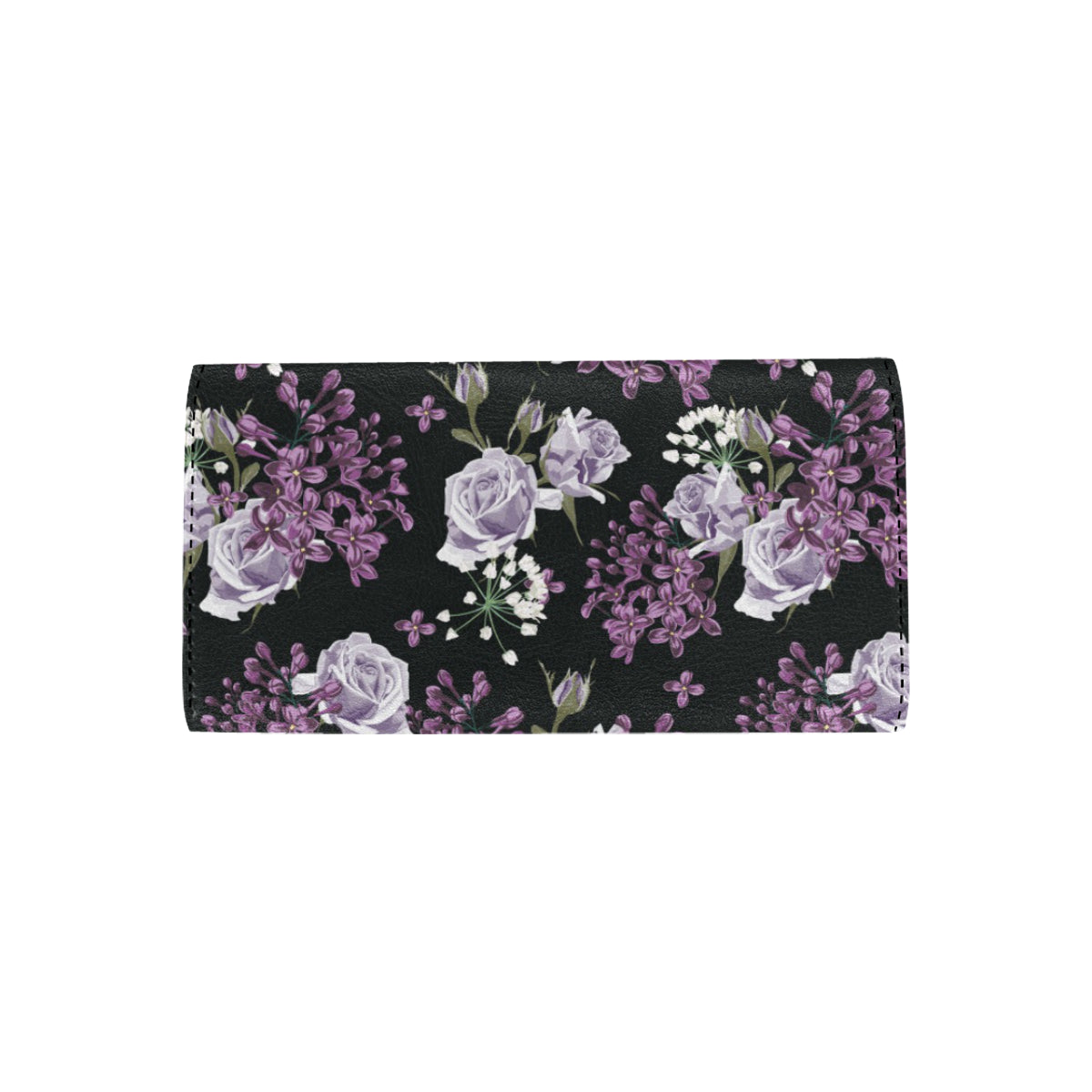 Lilac Pattern Print Design LI04 Women's Trifold Wallet
