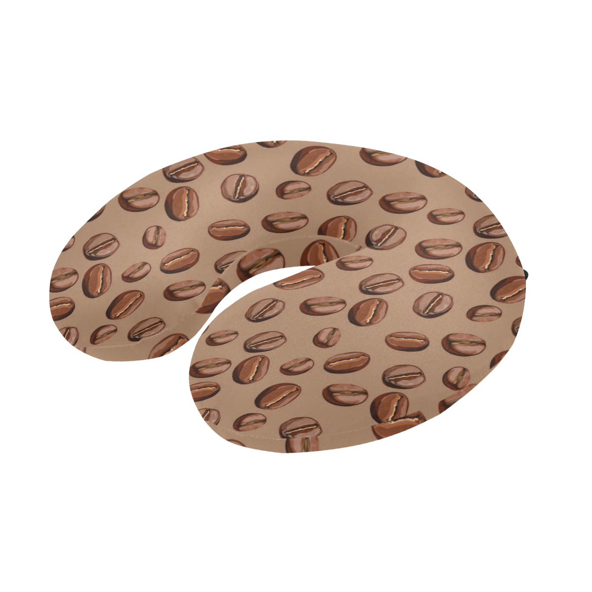 Coffee Pattern Print Design 07 U-Shaped Travel Neck Pillow