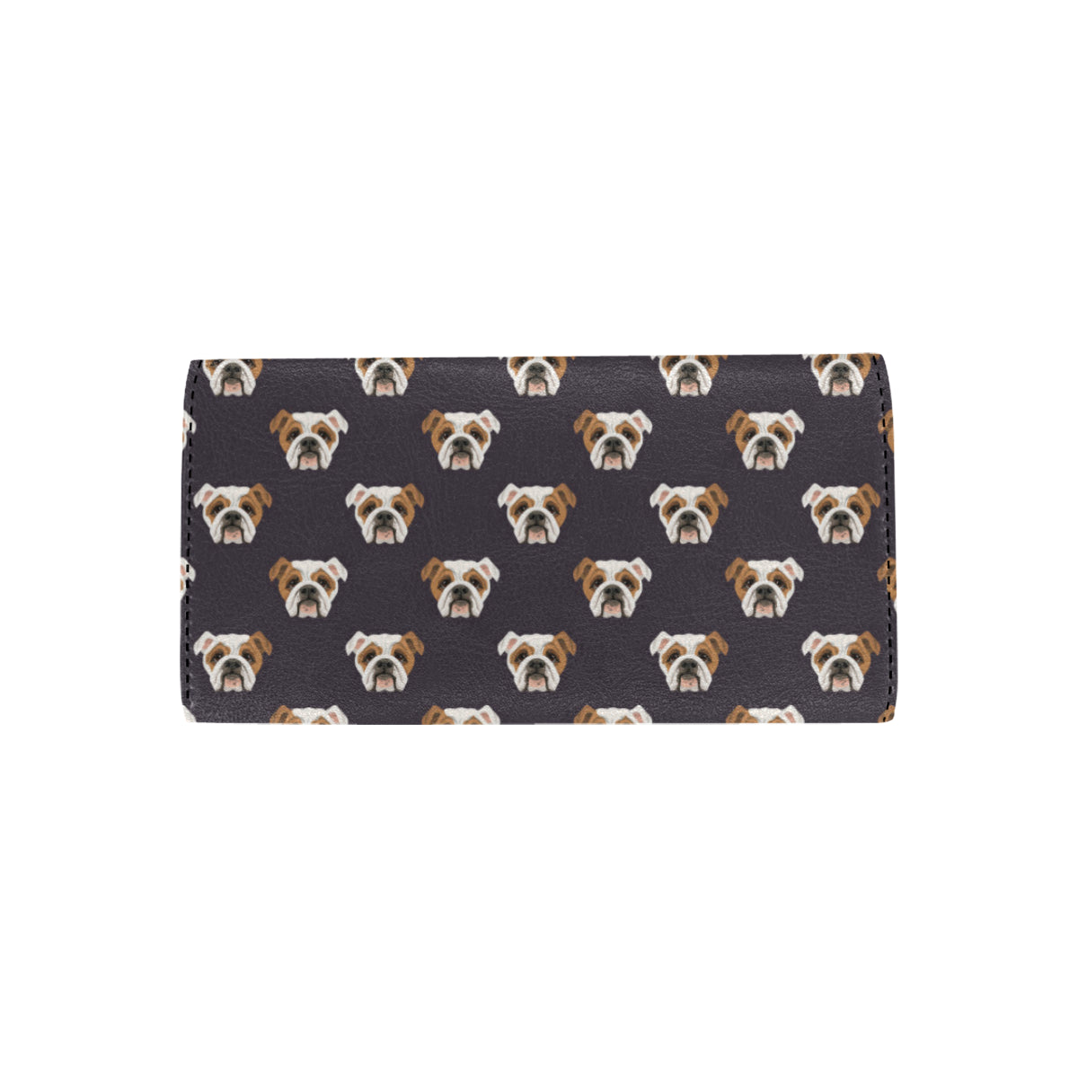 Bulldogs Pattern Print Design 03 Women's Trifold Wallet