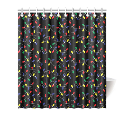 Christmas Light Pattern Print Design 04 Shower Curtain