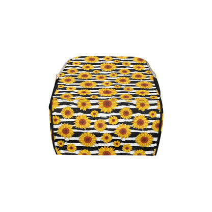 Sunflower Pattern Print Design SF010 Diaper Bag Backpack