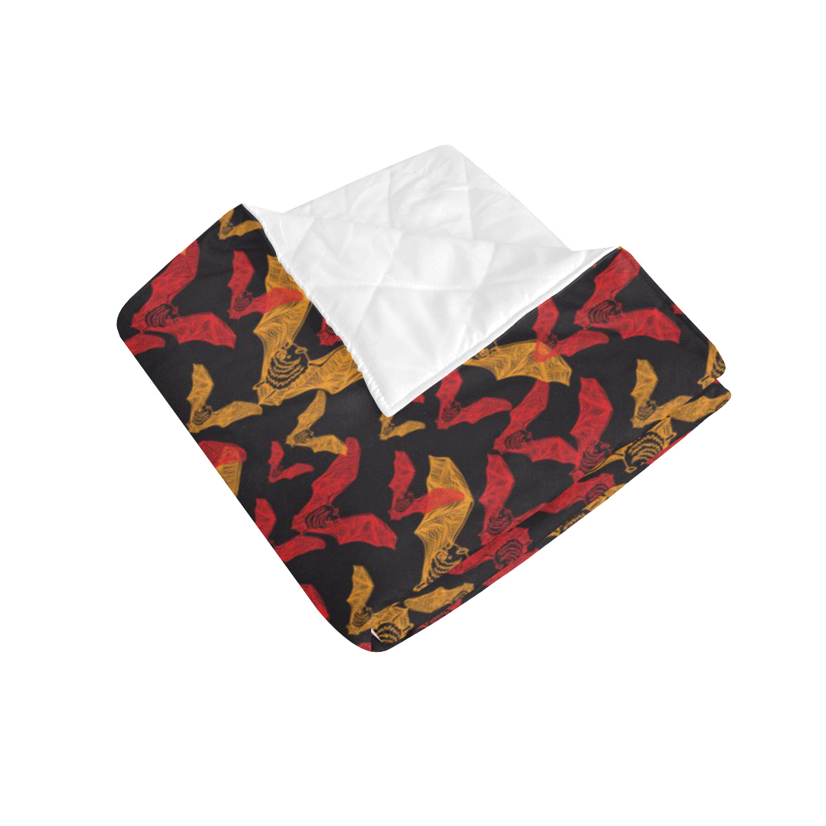 Bat Pattern Print Design 01 Premium Quilt
