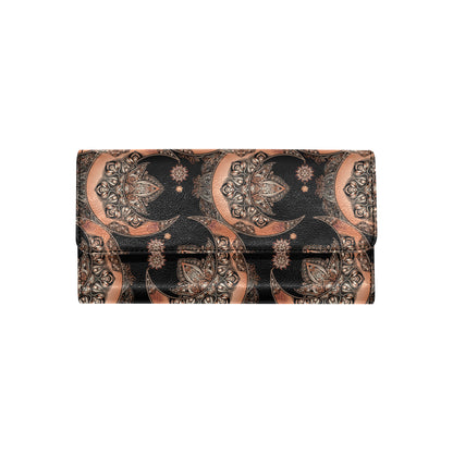 Sun Moon Mandala Women's Trifold Wallet
