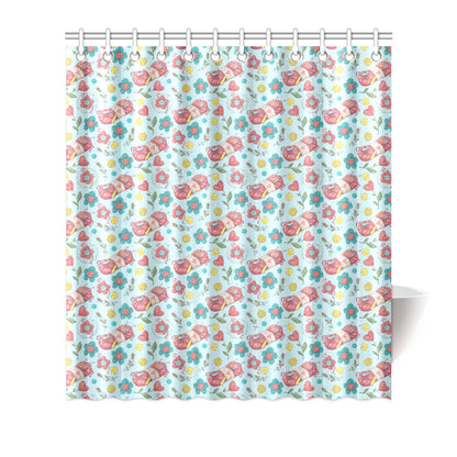 Crochet Pattern Print Design 01 Shower Curtain