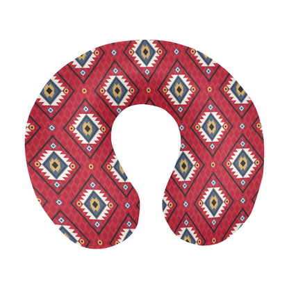 Aztec Pattern Print Design 10 U-Shaped Travel Neck Pillow