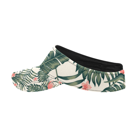 Tropical Flower Palm Leaves Unisex Sun Visor