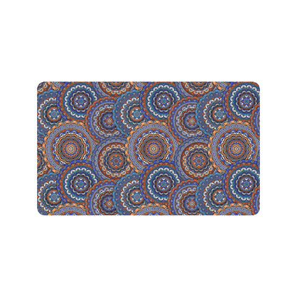 Mandala Boho Chic Design Print Rubber Doormat