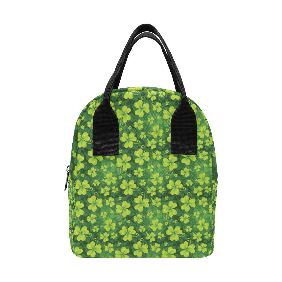 Shamrock Clover Print Insulated Lunch Bag