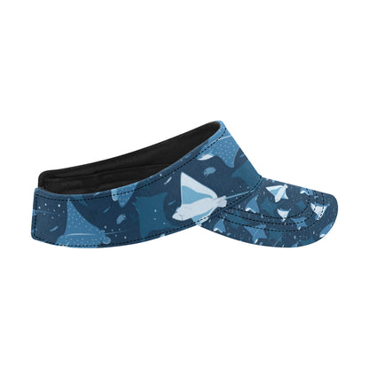 Manta Ray Pattern Print Design 02 Unisex Sun Visor