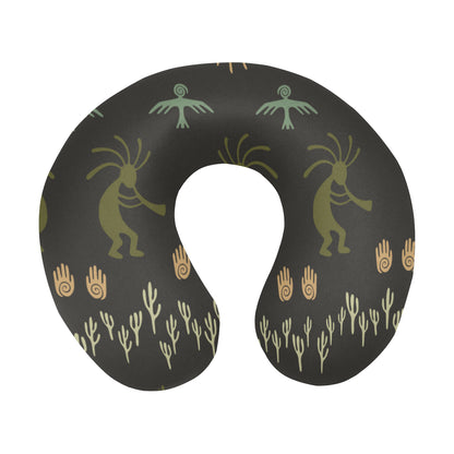 Mayan Pattern Print Design 04 U-Shaped Travel Neck Pillow