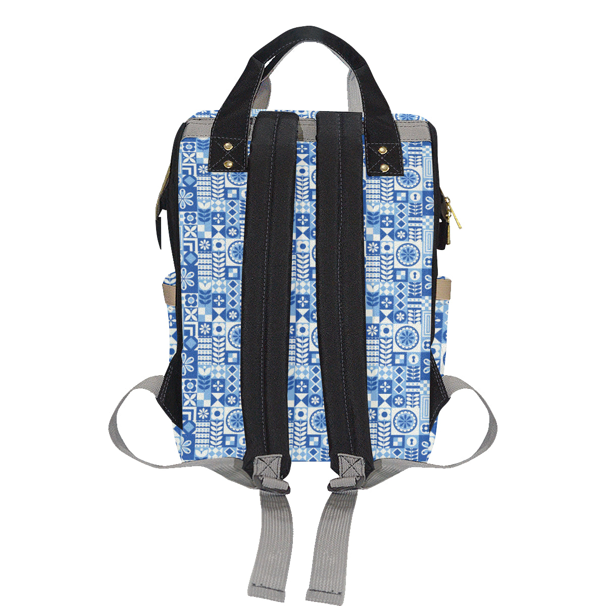 Swedish Print Pattern Diaper Bag Backpack
