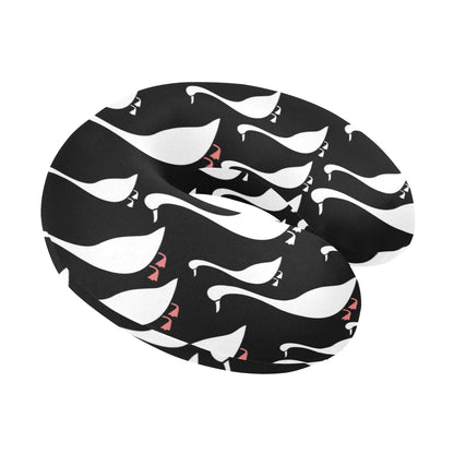 Goose Pattern Print Design 01 U-Shaped Travel Neck Pillow