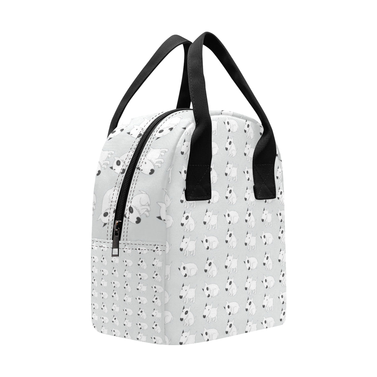 Bull Terrier hand draw Print Pattern Insulated Lunch Bag
