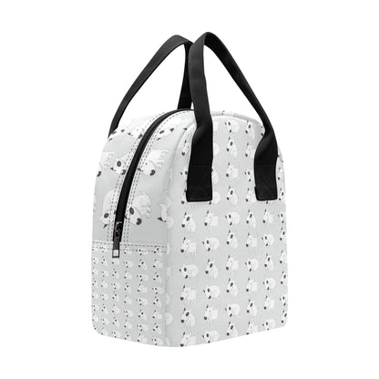 Bull Terrier hand draw Print Pattern Insulated Lunch Bag