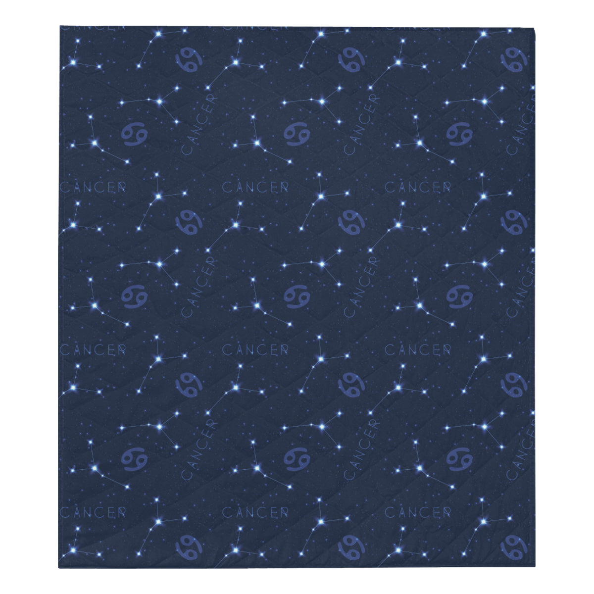 Cancer Zodiac Pattern Print Design 05 Premium Quilt