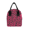 Cheetah Pink Print Pattern Insulated Lunch Bag