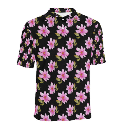 Magnolia Pattern Print Design MAG06 Men Polo Shirt