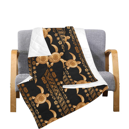 Tribal Sea turtle Polynesian Hawaiian Premium Quilt