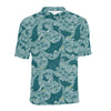 Manta Ray Tribal Pattern Print Design 03 Men Polo Shirt