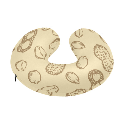 Peanut Pattern Print Design A02 U-Shaped Travel Neck Pillow