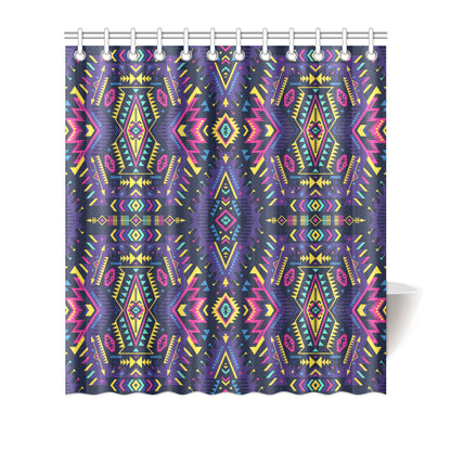 Aztec Pattern Print Design 07 Shower Curtain