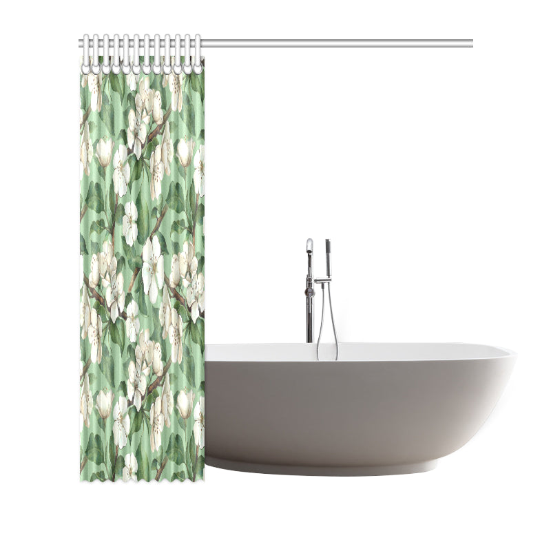 Apple blossom Pattern Print Design AB02 Shower Curtain