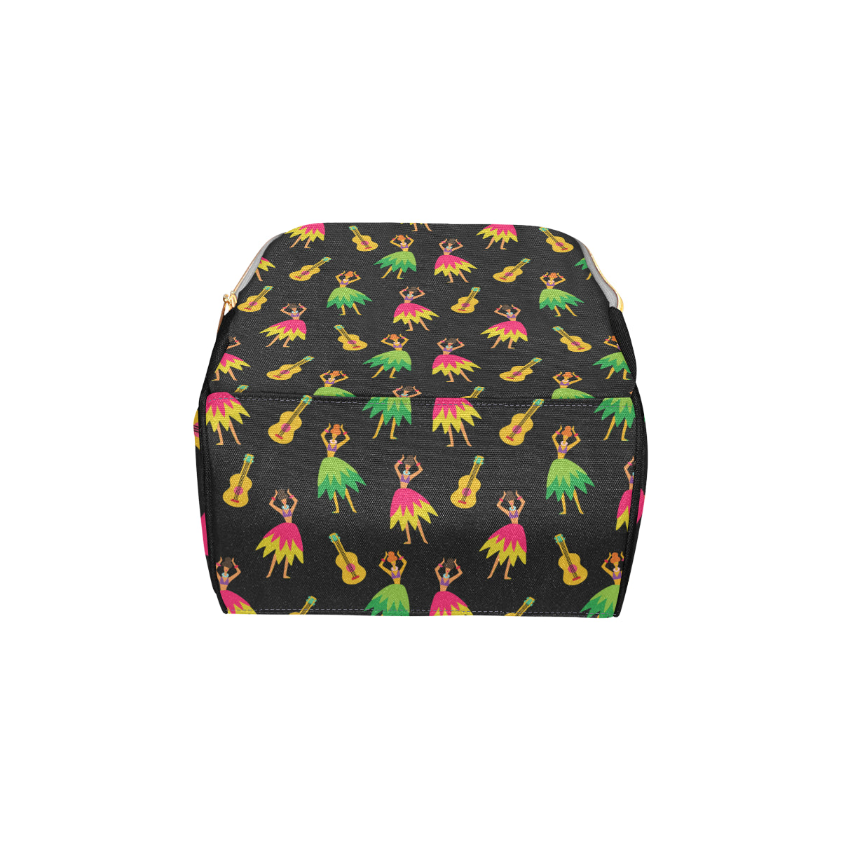 Hula Dancers Hawaiian Girl Pattern Print Design 03 Diaper Bag Backpack