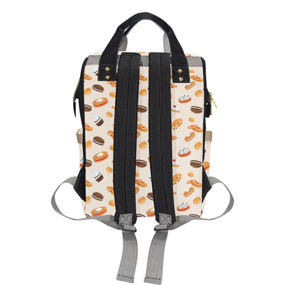 Biscuit Pattern Print Design 01 Diaper Bag Backpack