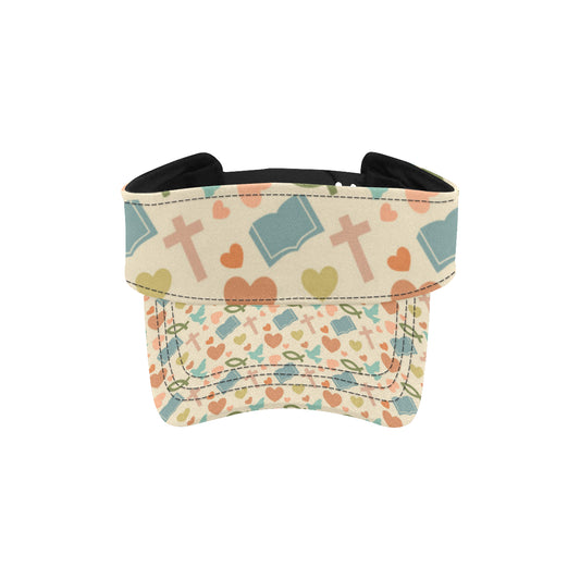 Christian Symbol Pattern Unisex Sun Visor