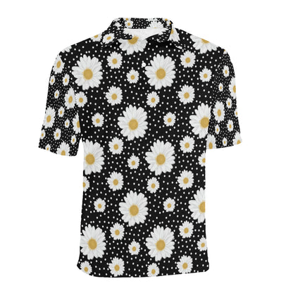 Daisy Pattern Print Design DS02 Men Polo Shirt