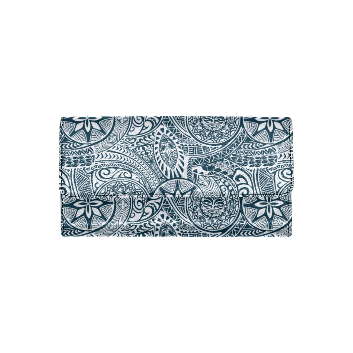 Polynesian Pattern Print Design A03 Women's Trifold Wallet