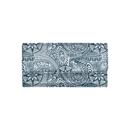 Polynesian Pattern Print Design A03 Women's Trifold Wallet