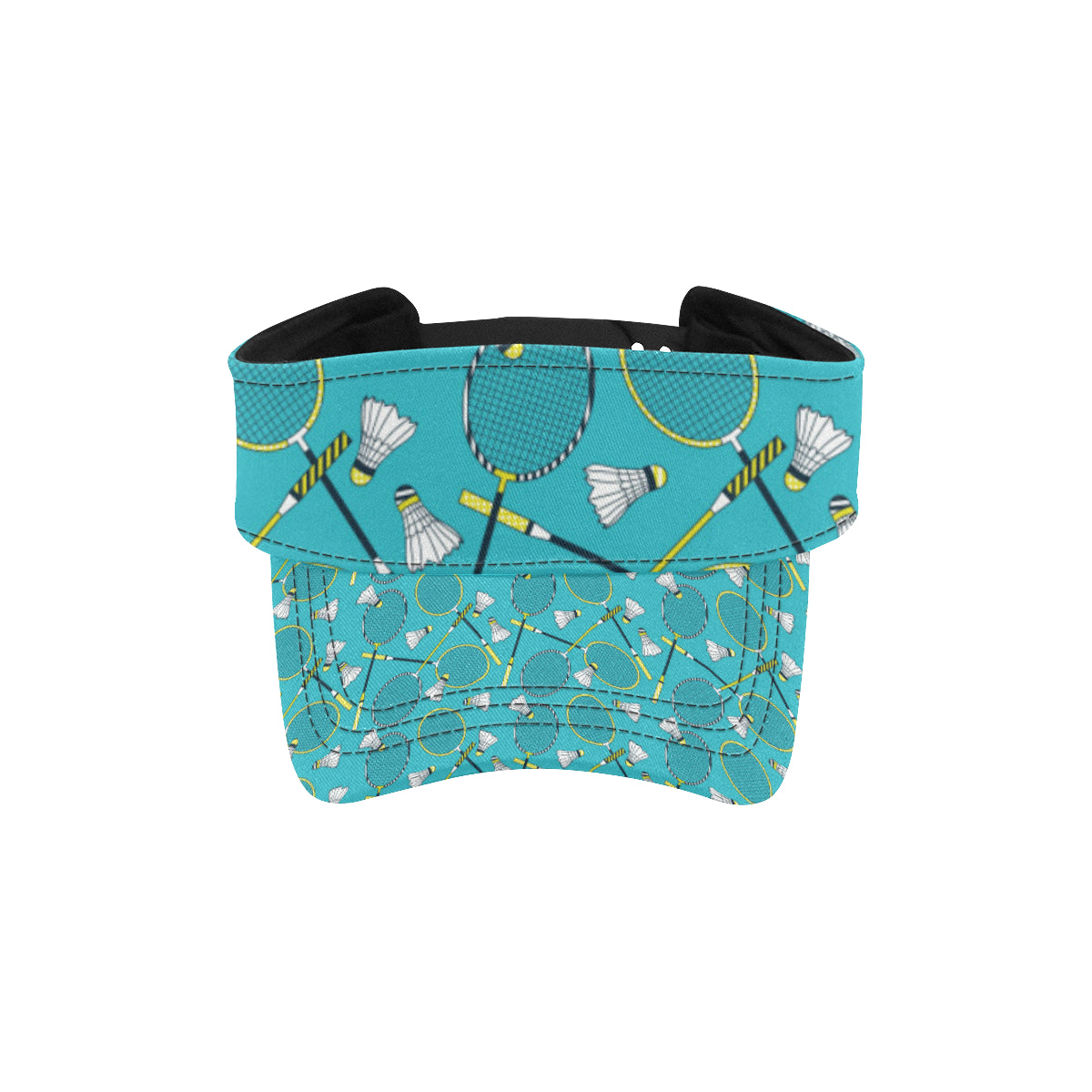Badminton Pattern Print Design 06 Unisex Sun Visor