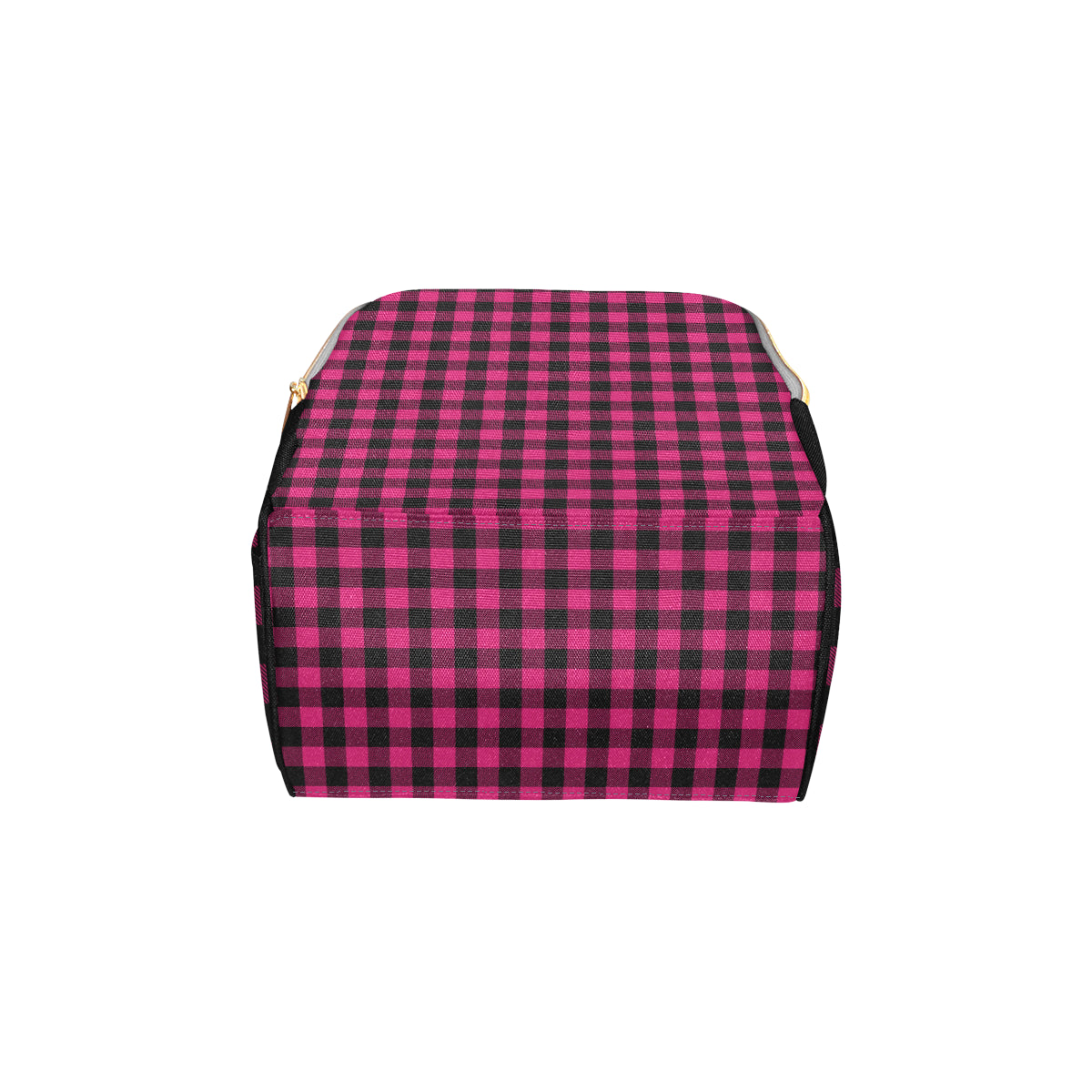 Pink Tartan Plaid Pattern Diaper Bag Backpack