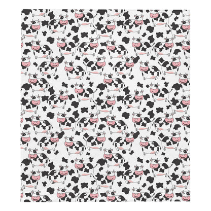 Cow Pattern Print Design 02 Premium Quilt