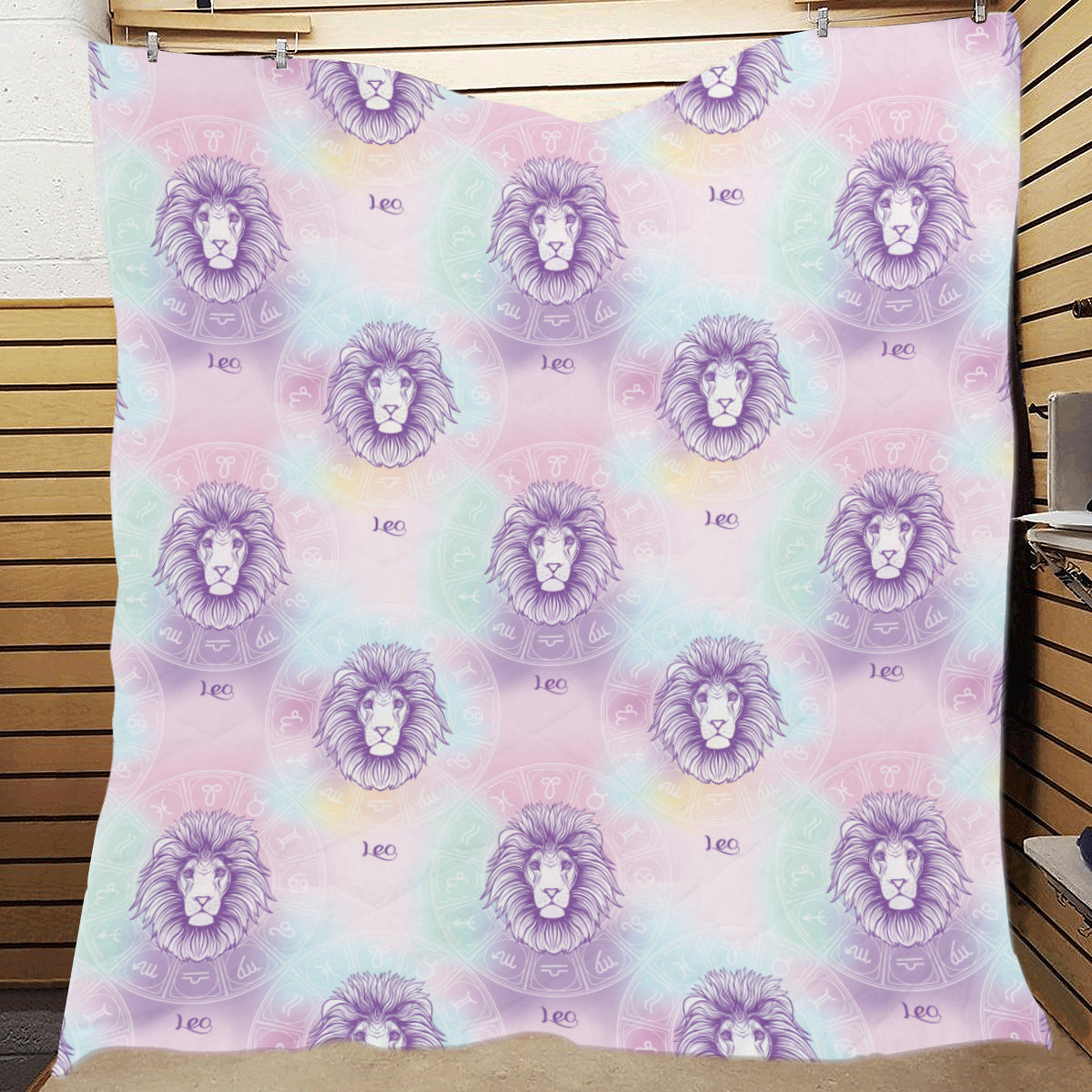 Leo Pattern Print Design 03 Premium Quilt