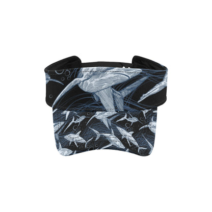Shark Print Pattern Unisex Sun Visor