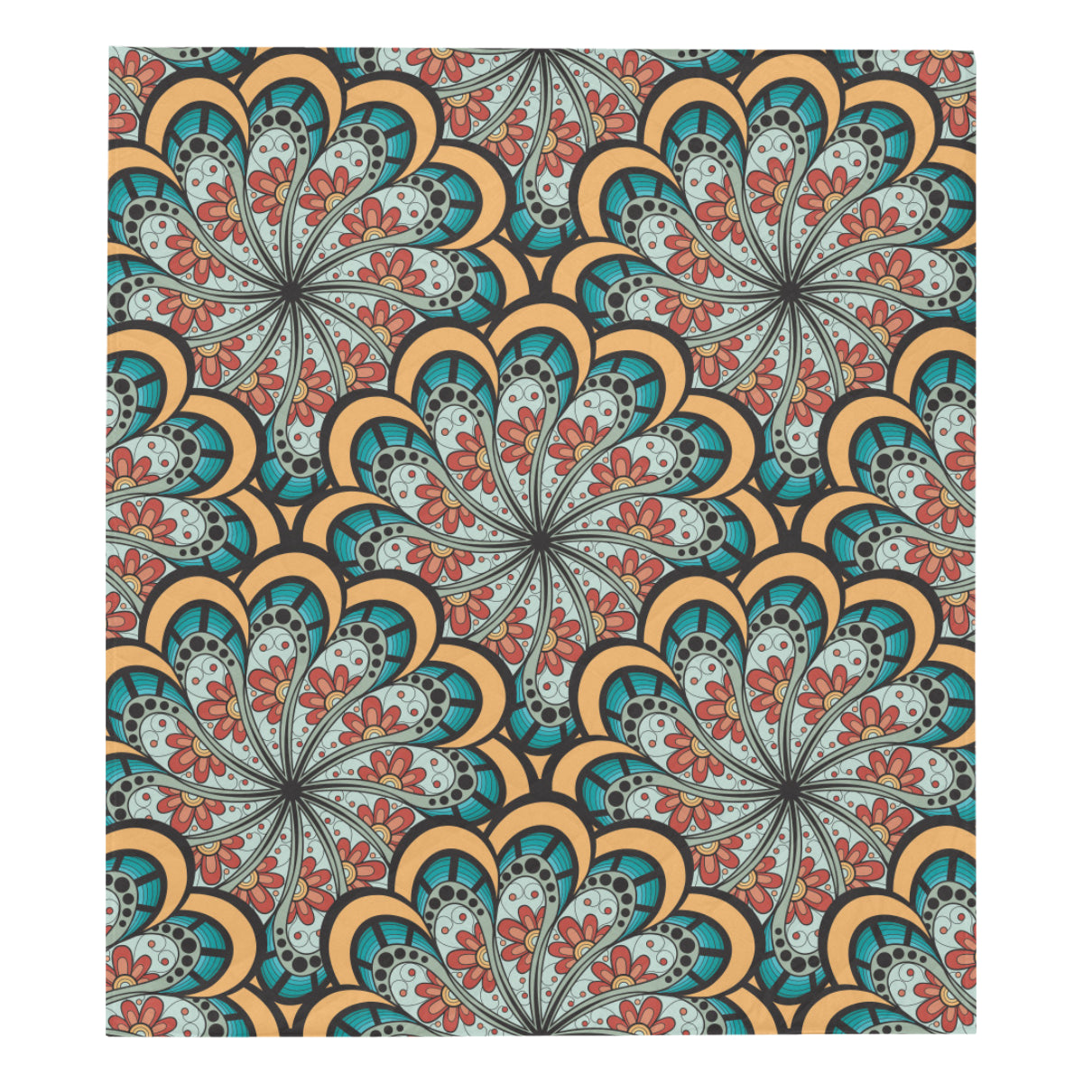 Mandala Pattern Print Design 01 Premium Quilt