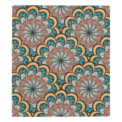 Mandala Pattern Print Design 01 Premium Quilt