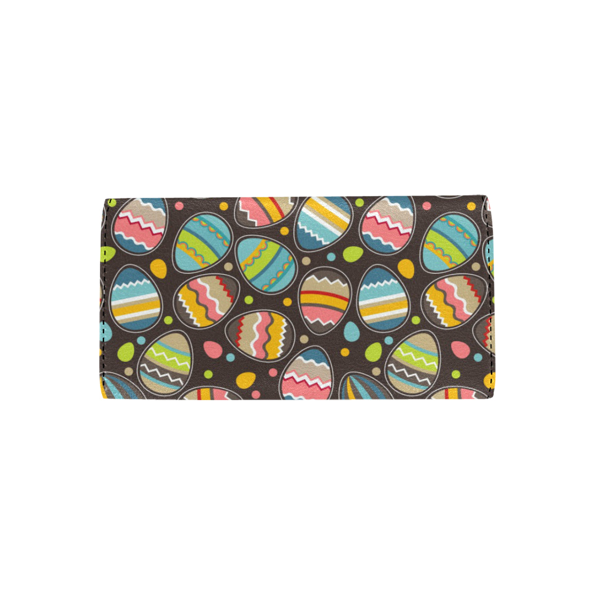 Easter Eggs Pattern Print Design RB03 Women's Trifold Wallet
