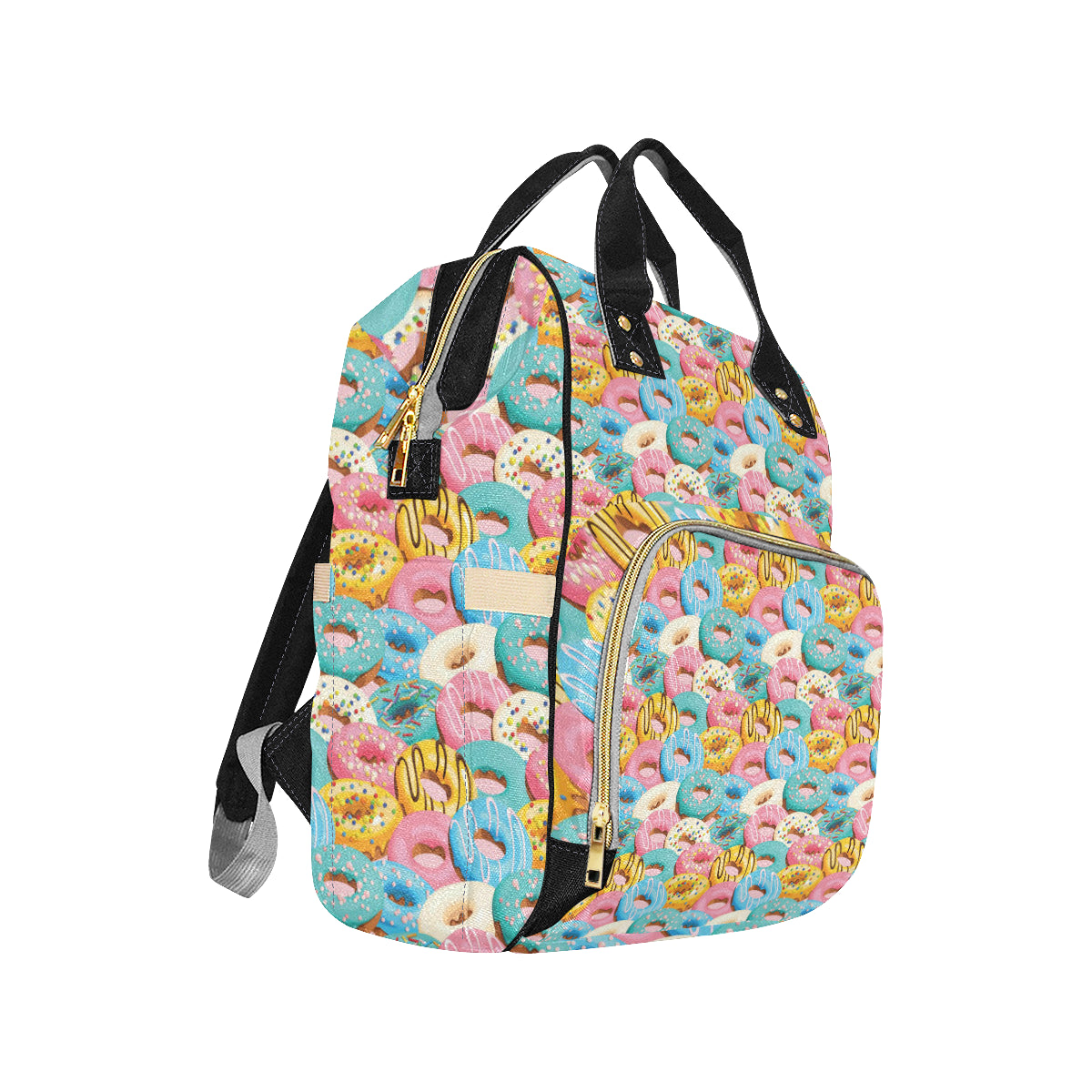 Donut Pattern Print Design DN01 Diaper Bag Backpack