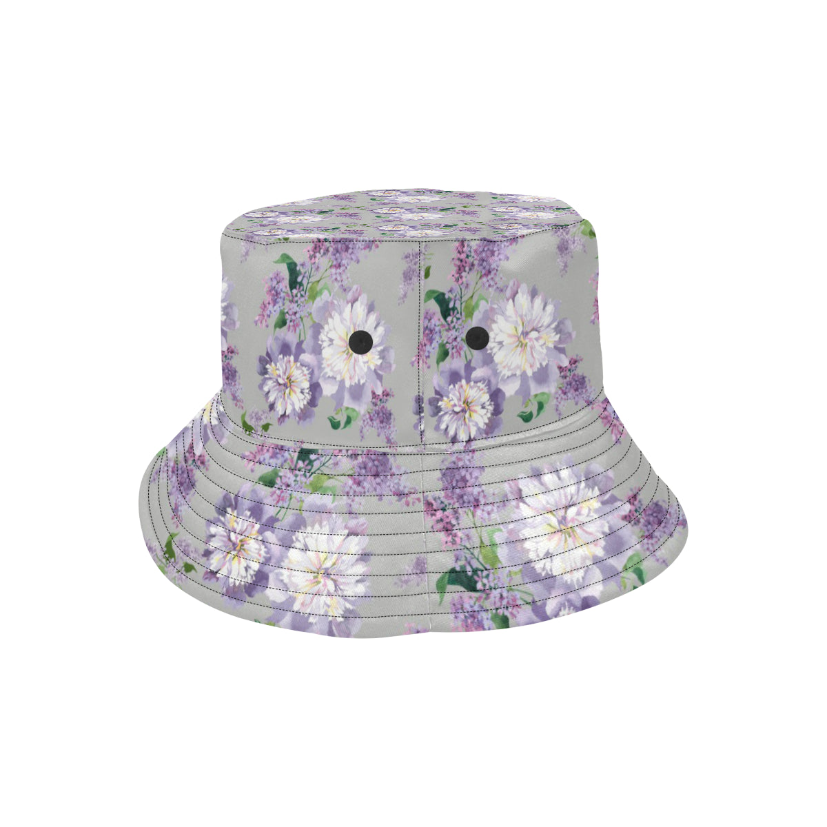 Lilac Pattern Print Design LI07 Unisex Bucket Hat