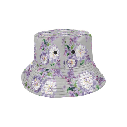 Lilac Pattern Print Design LI07 Unisex Bucket Hat