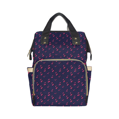 Cherry Pattern Print Design 02 Diaper Bag Backpack