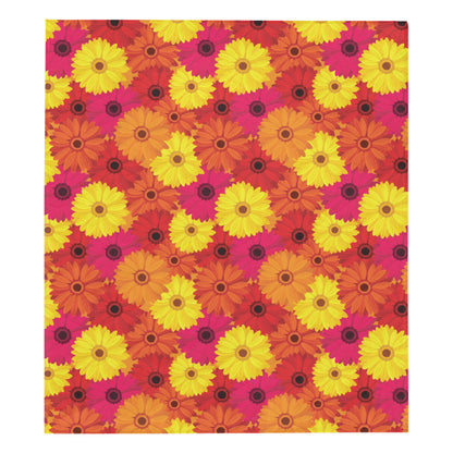Gerberas Pattern Print Design GB05 Premium Quilt