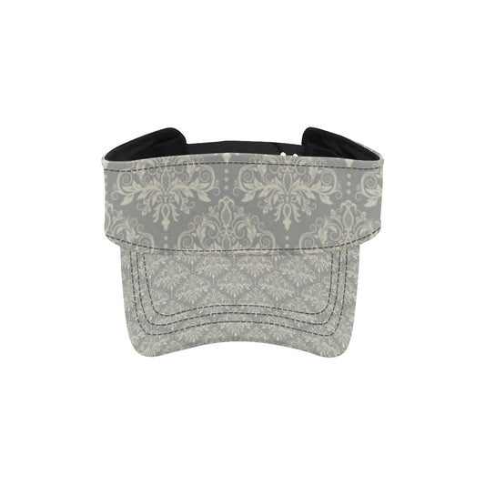 Damask Grey Elegant Print Pattern Unisex Sun Visor