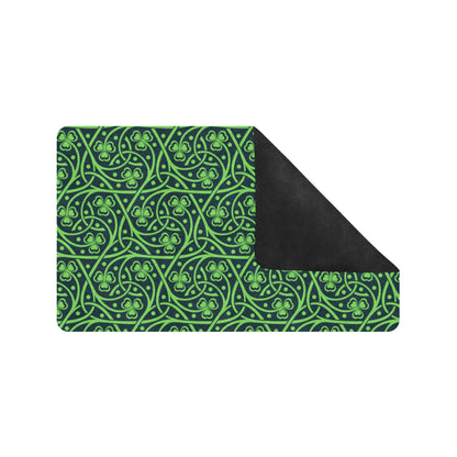 Shamrock Themed Print Rubber Doormat