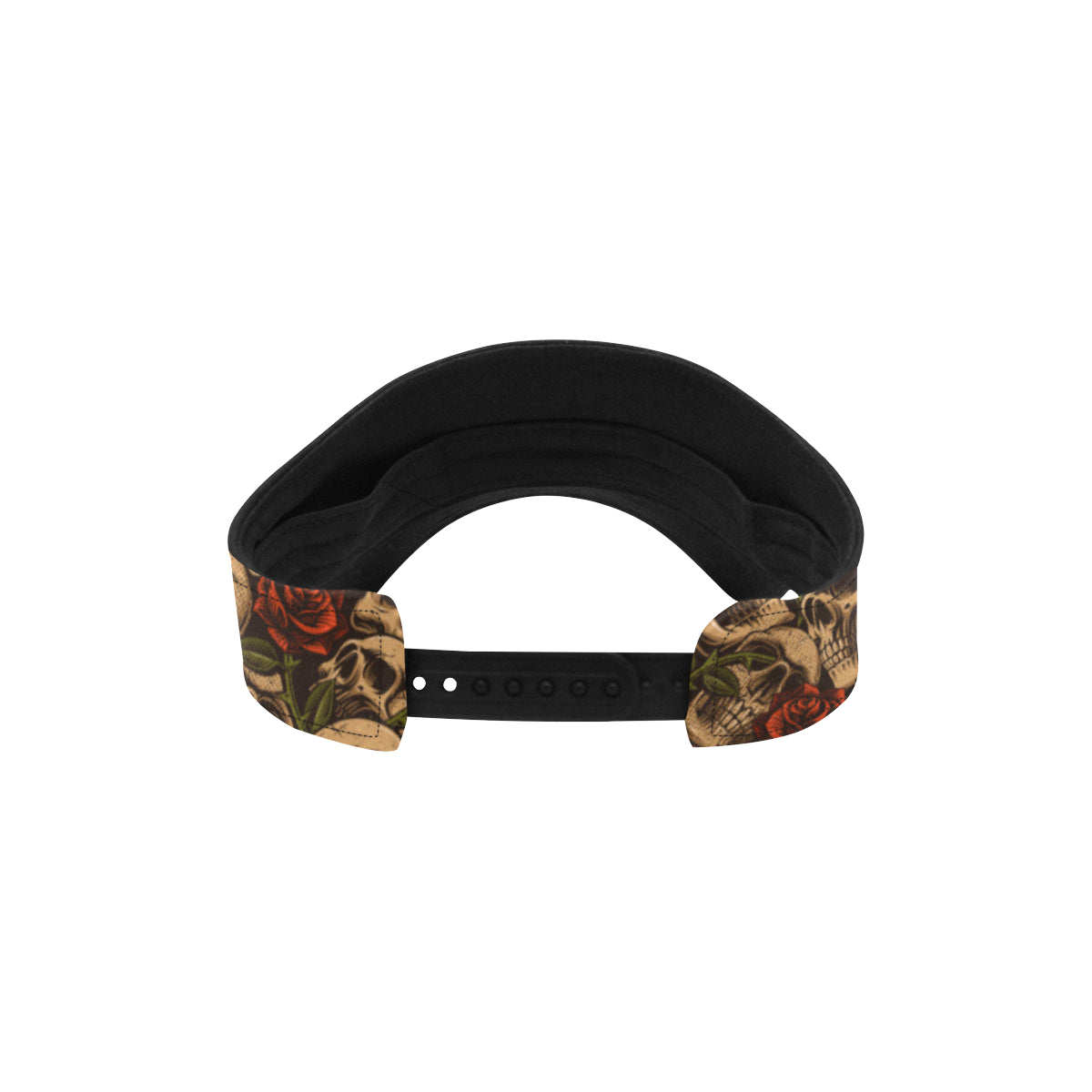 Skull Roses Vintage Design Themed Print Unisex Sun Visor