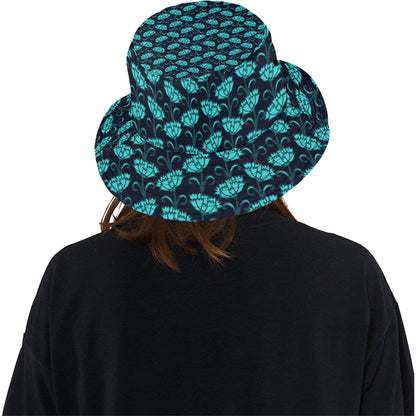 Carnations Pattern Print Design CN06 Unisex Bucket Hat