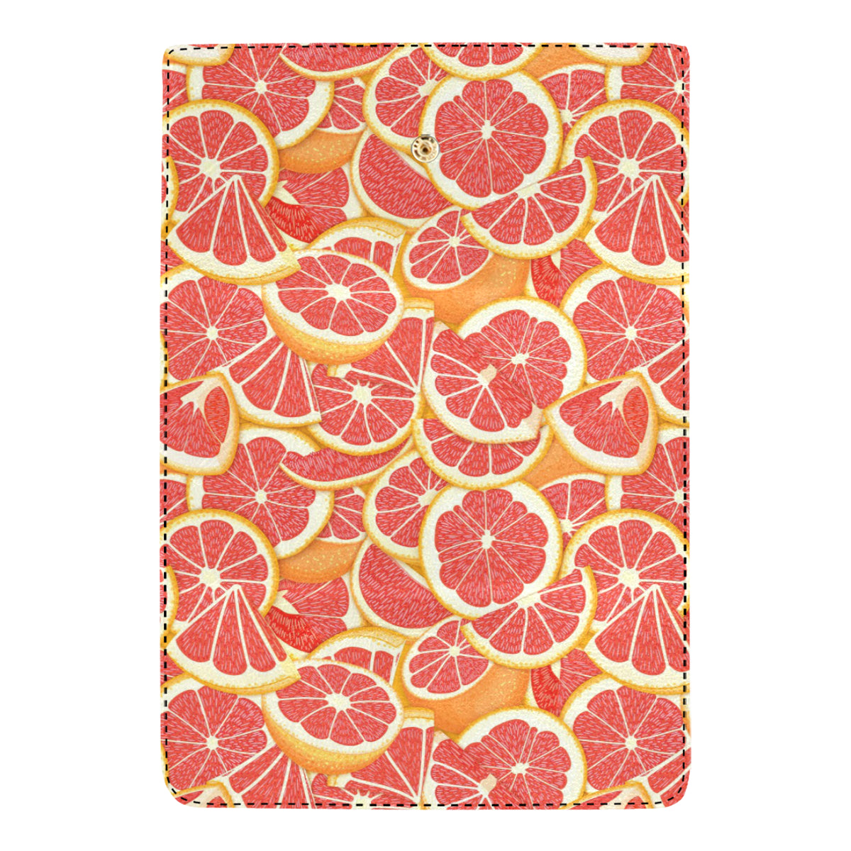 Grapefruit Pattern Print Design GF02 Women's Trifold Wallet